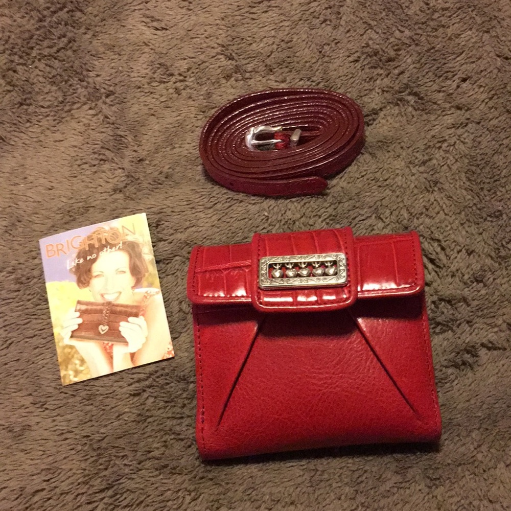 Brighton small wallet with shoulder strap